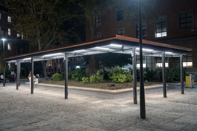 Estructura sombra parque
